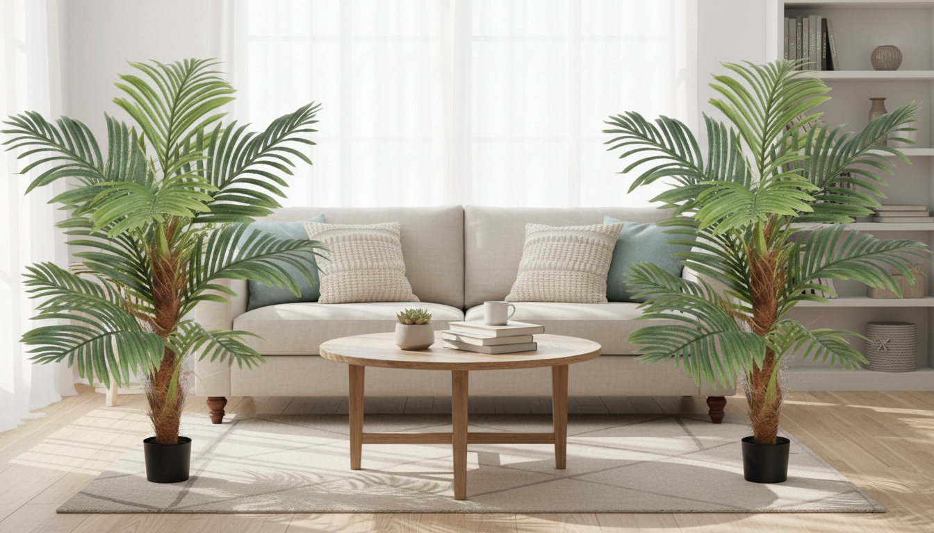 How to Style an Artificial Tall Tree With Pot at Home